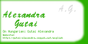 alexandra gutai business card